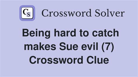 EVIL BEING crossword clue